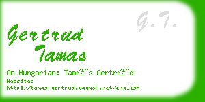 gertrud tamas business card